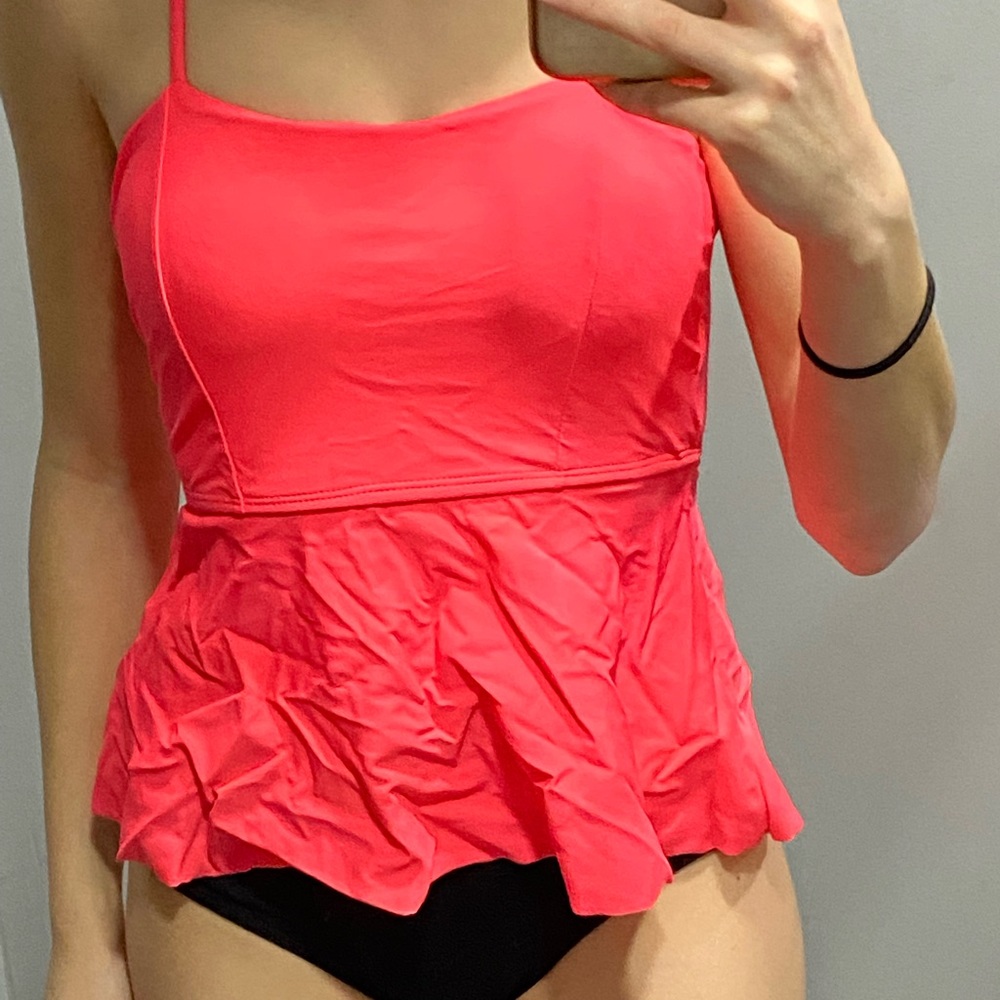Neon pink tankini from shein